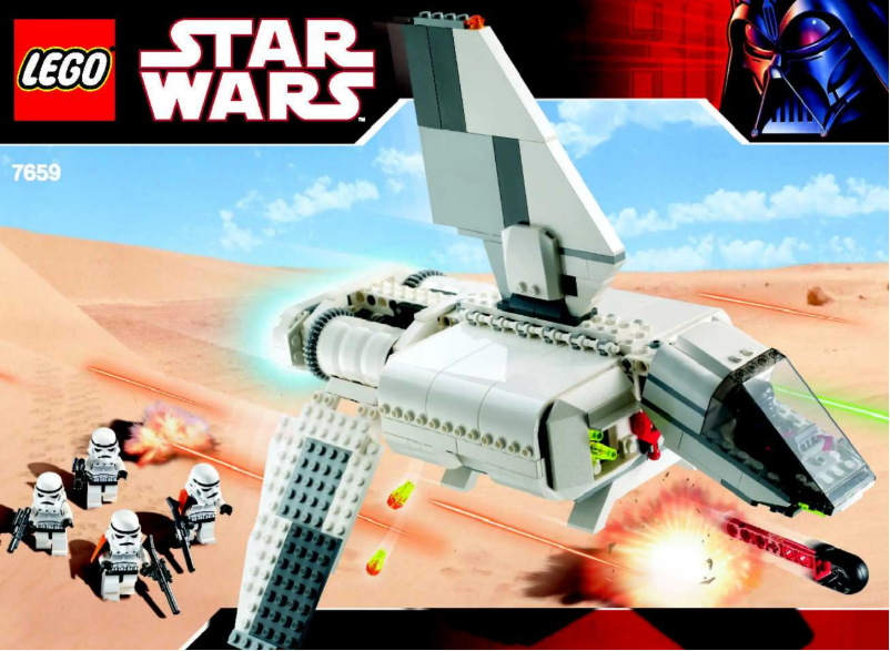 Page 1 of the manual User Manual Lego Imperial Landing Craft (TM)