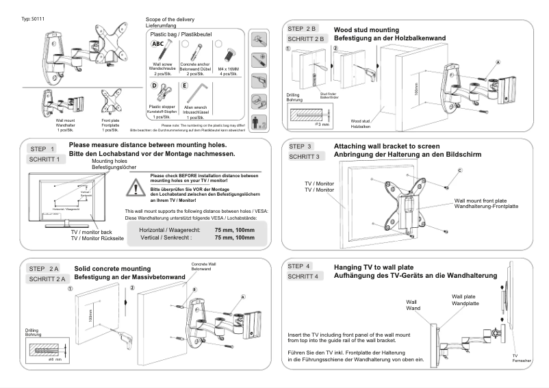 First page image of the manual for S0111