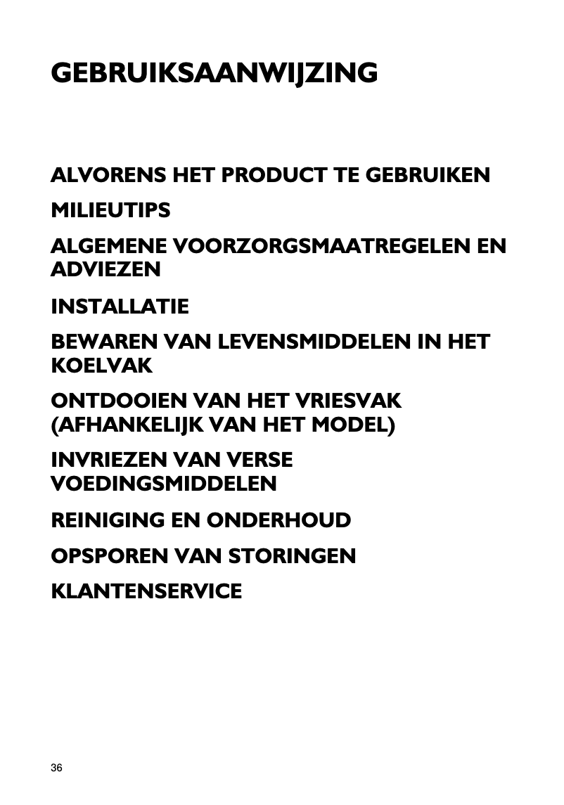 Page 1 of the manual User Manual Whirlpool ARZ 216 LH IX