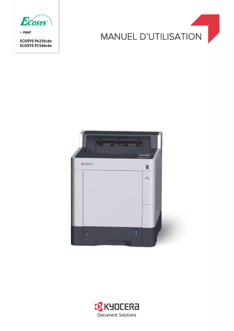 First page image of the manual for ECOSYS P6235cdn