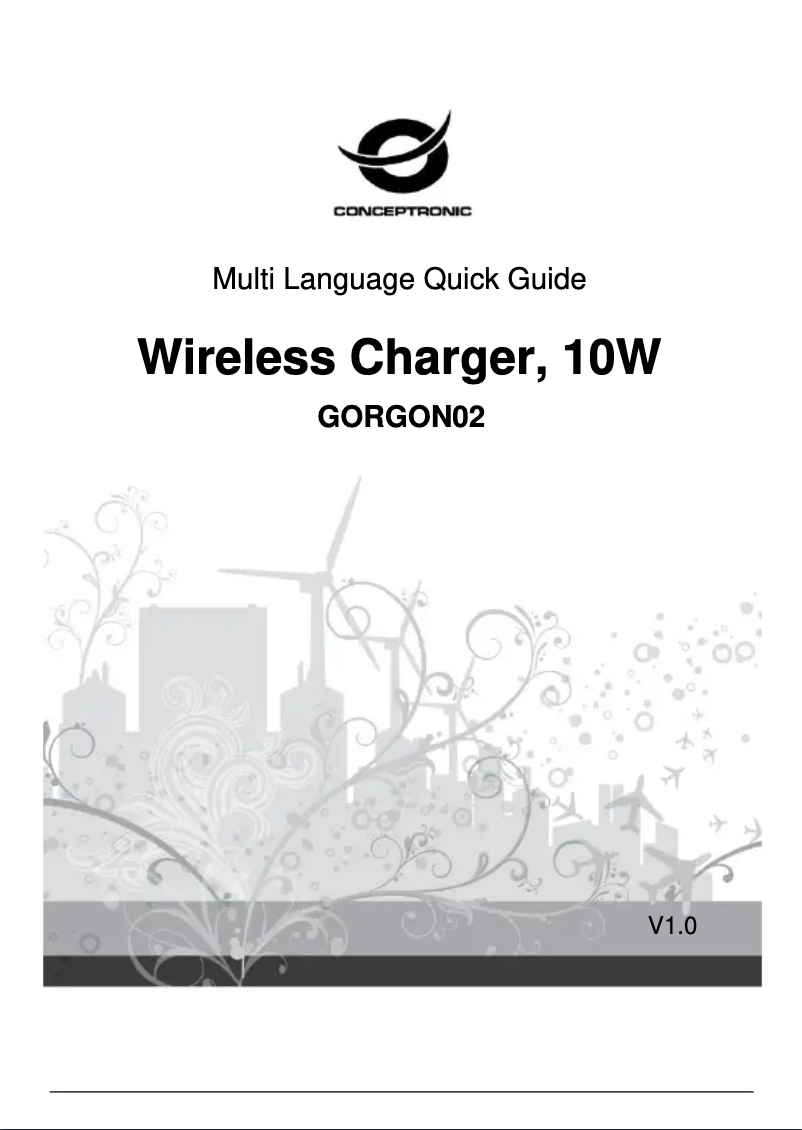 Page 1 de la notice Manuel utilisateur Conceptronic GORGON02
