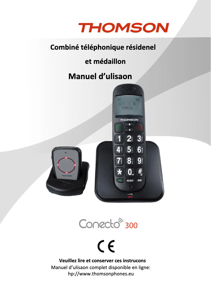 First page image of the manual for Conecto 300