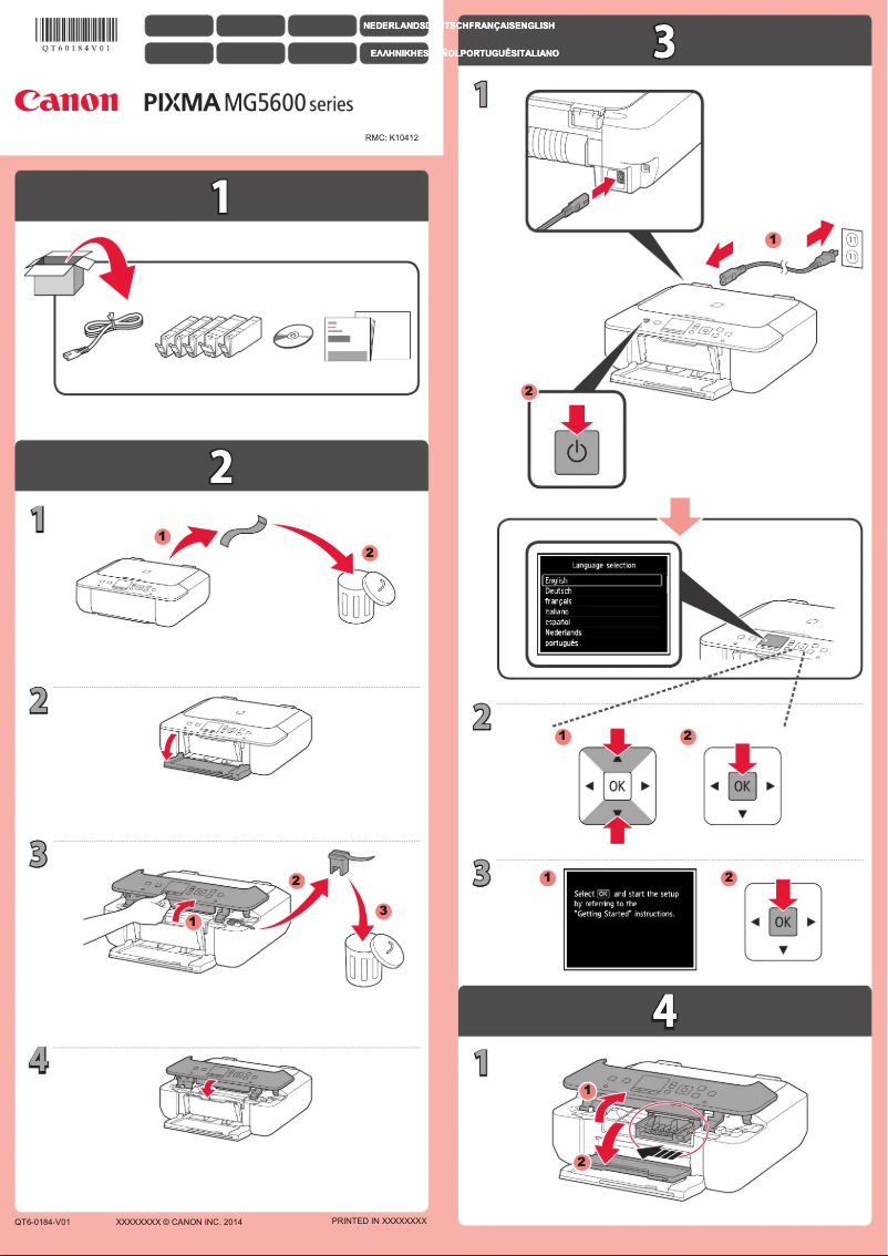 Page 1 of the manual User Manual Canon Pixma MG5600