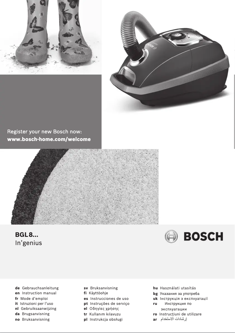 Page 1 of the manual User Manual Bosch In'genius BGL8310