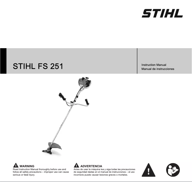 Page 1 of the manual User Manual Stihl FS 251