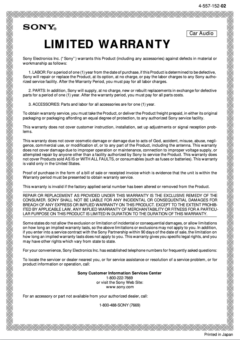 First page image of the manual for XVM-5