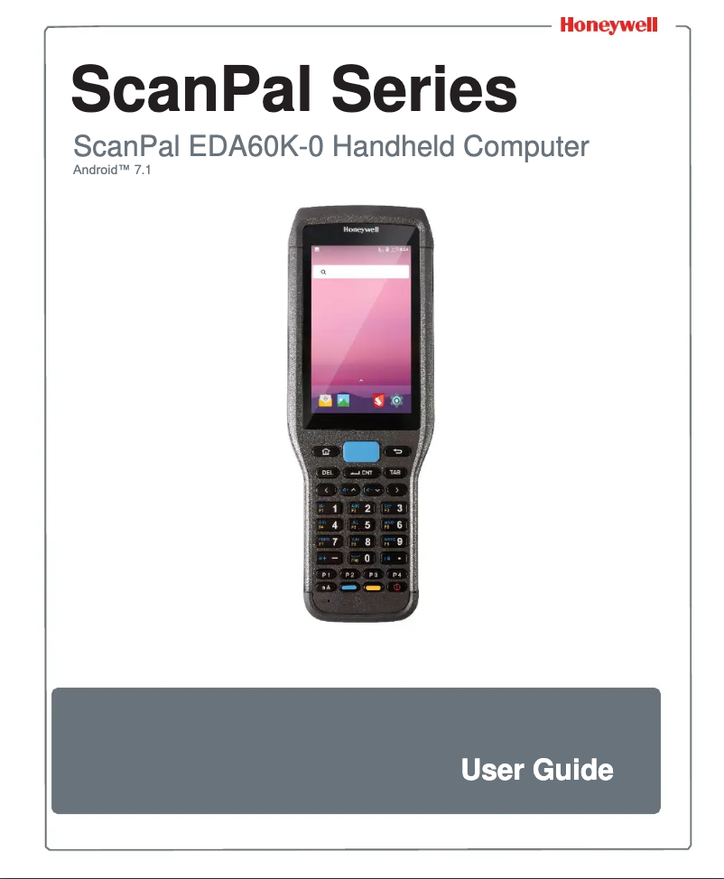 First page image of the manual for EDA60K