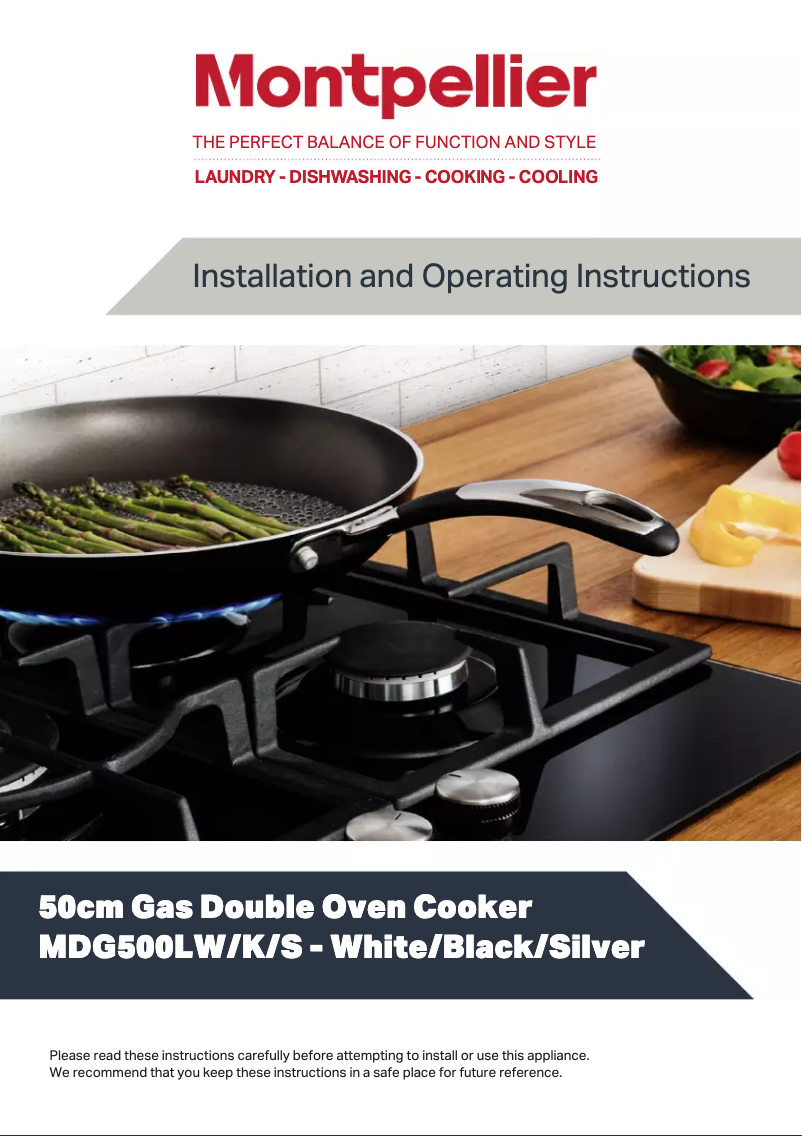 Page 1 of the manual User Manual Montpellier MDG500LS