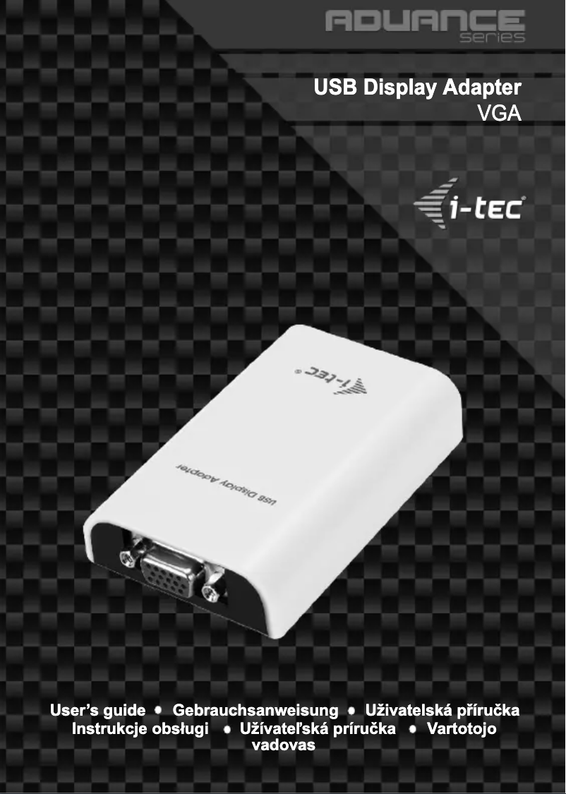 First page image of the manual for USB2VGA