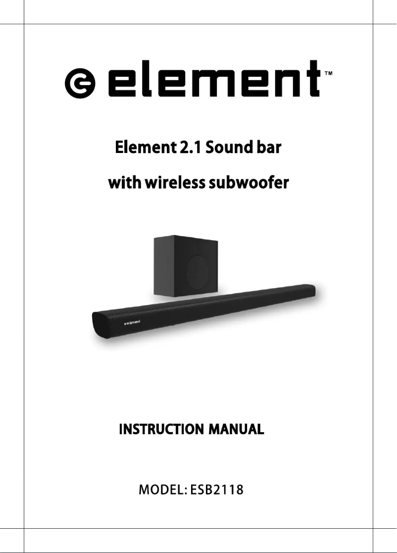 First page image of the manual for ESB2118