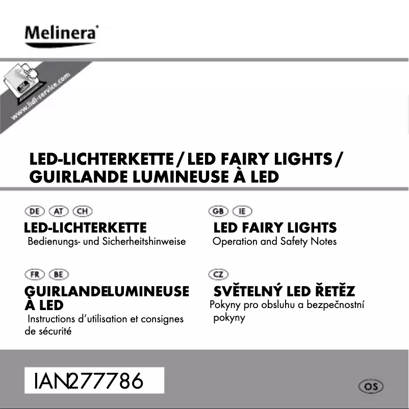 First page image of the manual for IAN 277786