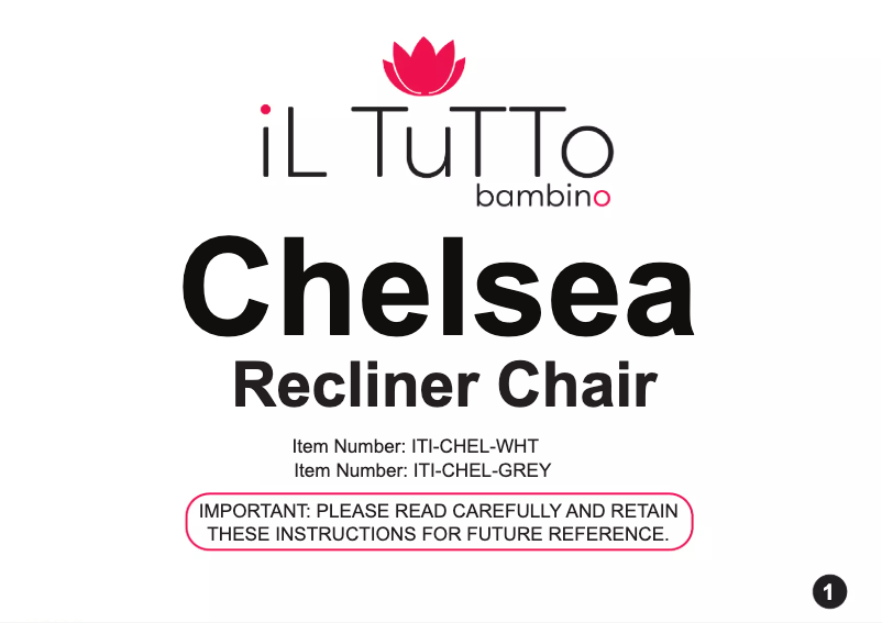 First page image of the manual for Chelsea