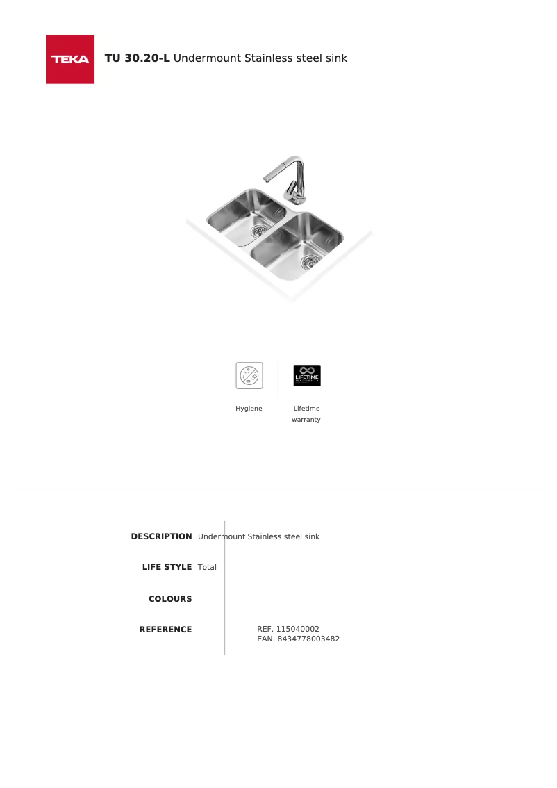 First page image of the manual for TU 30.20