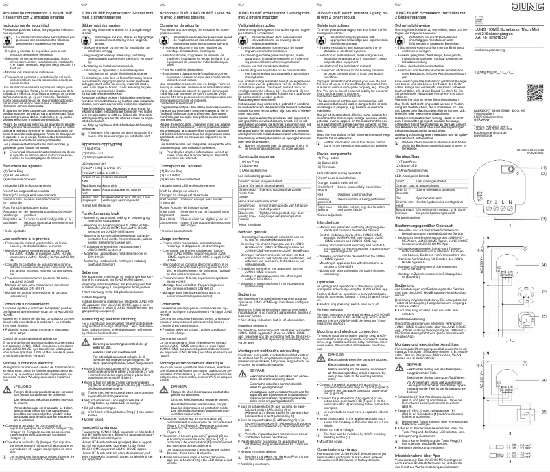 First page image of the manual for BTS1B2U