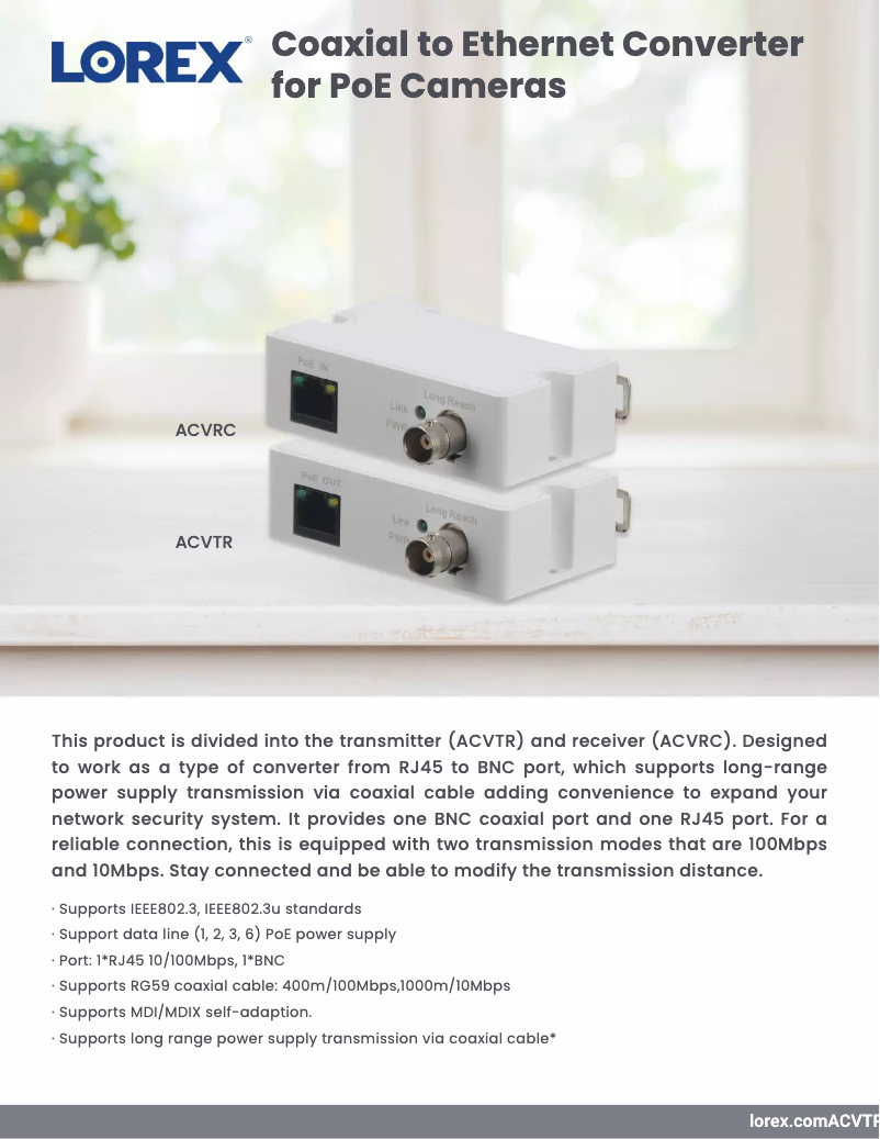 First page image of the manual for ACVTR