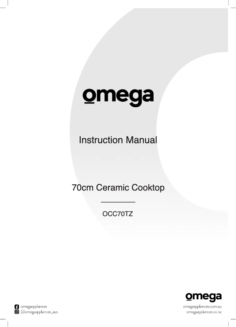 Page 1 of the manual User Manual Omega OCC70TZ