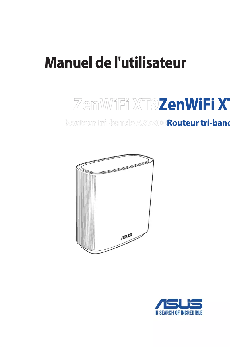Page 1 of the manual User Manual Asus ZenWiFi XT9