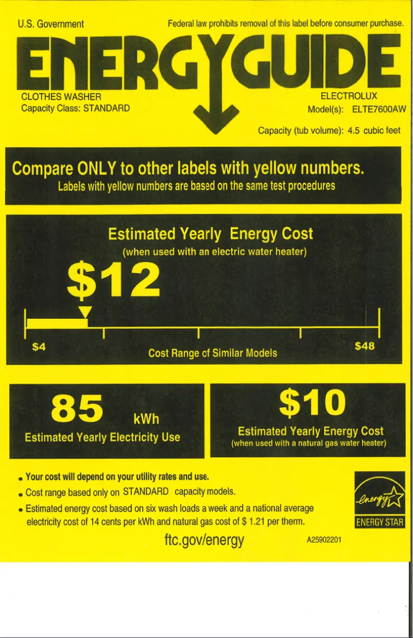 First page image of the manual for ELTE7600AT