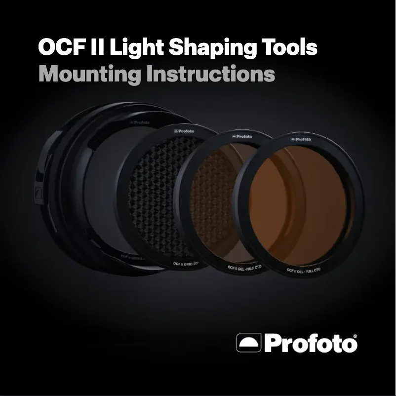 Page 1 of the manual User Manual Profoto OCF II