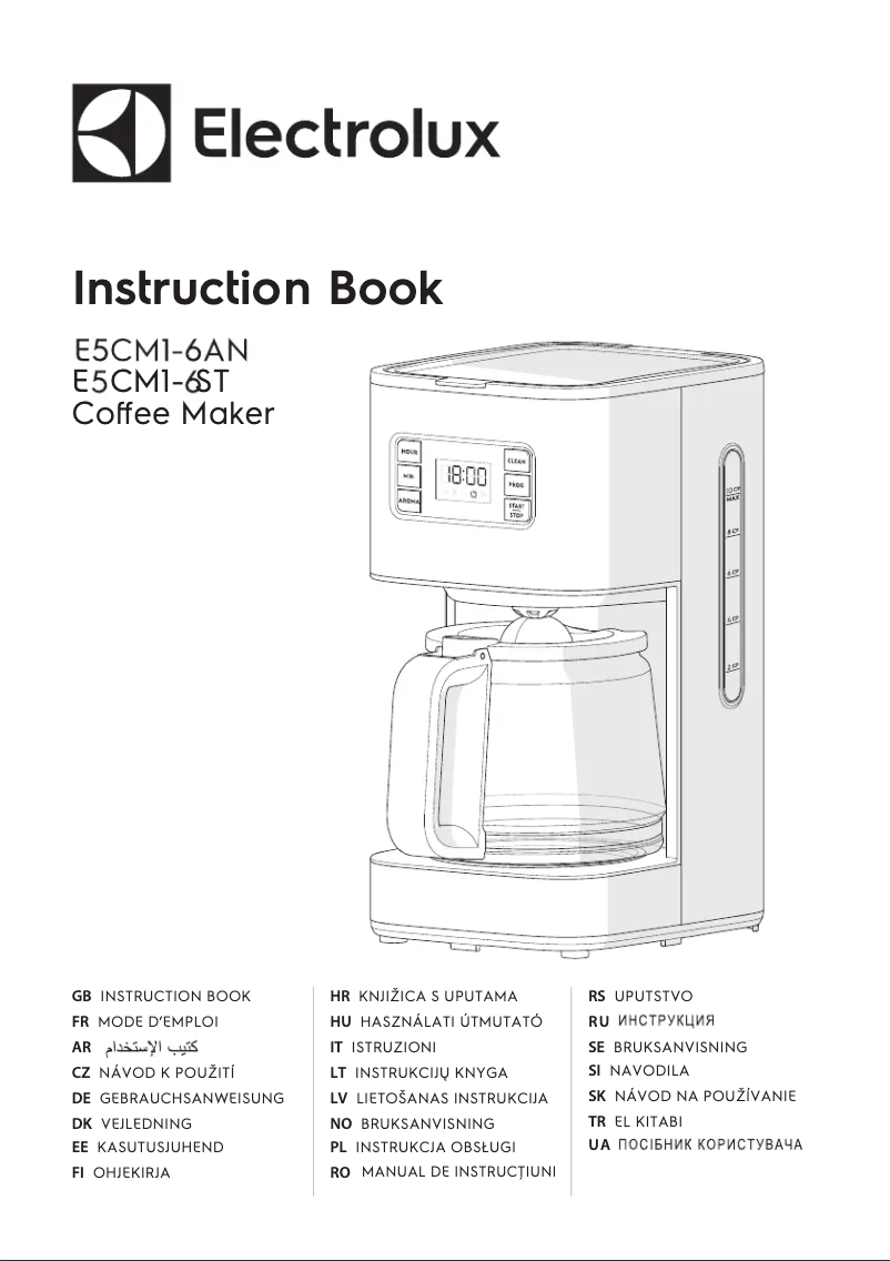 Page 1 of the manual User Manual Electrolux Create 5 E5CM1-6ST