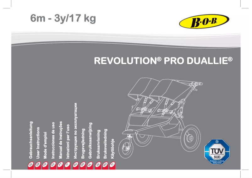 Page 1 of the manual User Manual B.O.B. Revolution Pro Duallie