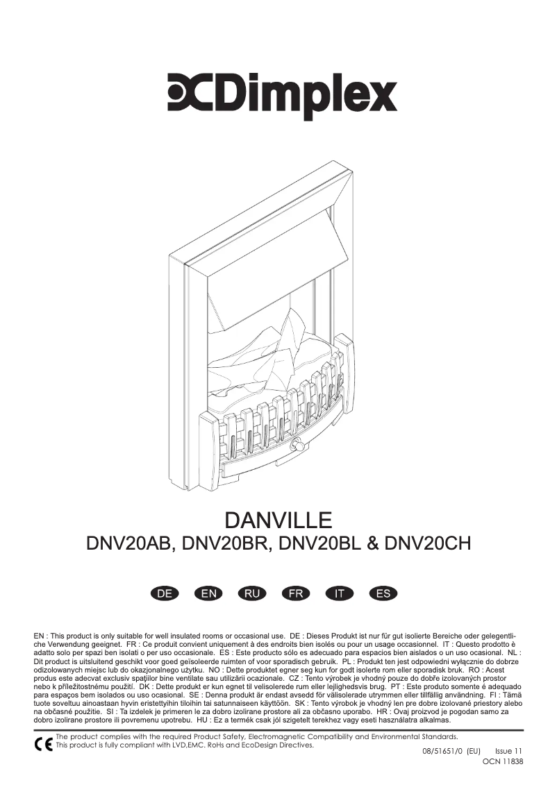 First page image of the manual for DNV20CH