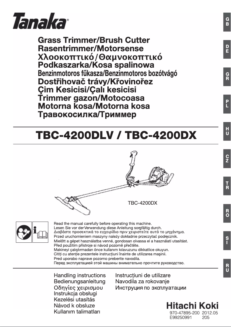 First page image of the manual for TBC-4200DX