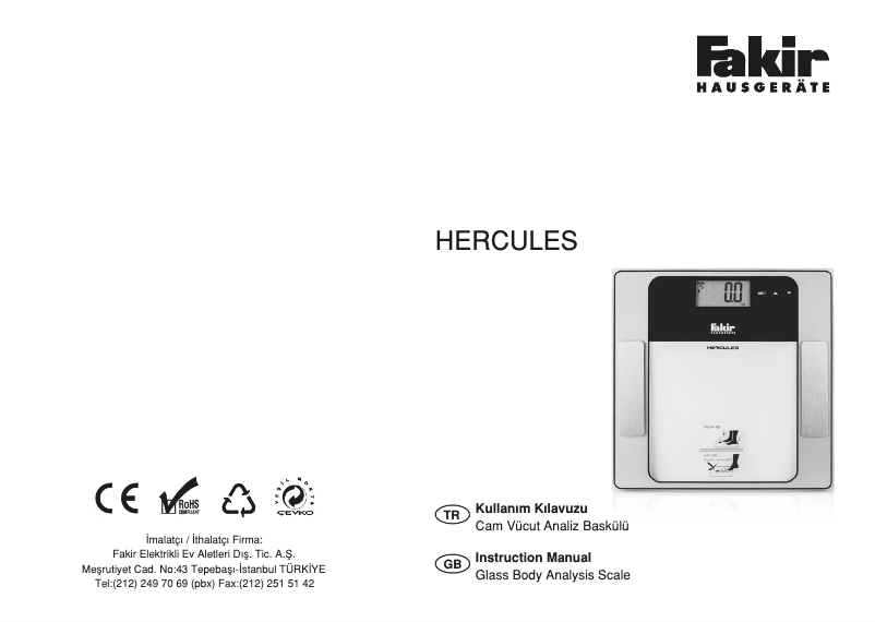 First page image of the manual for Hercules