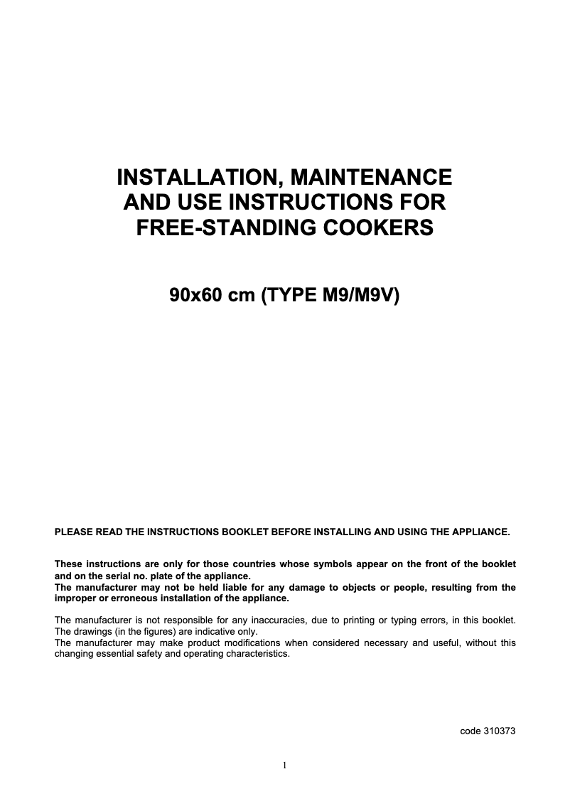 Page 1 of the manual User Manual La Germania PRM604GEVSXT