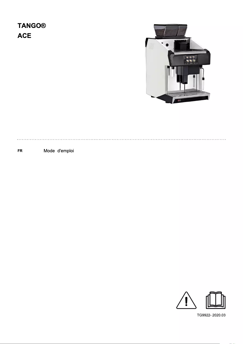 First page image of the manual for Tango Ace