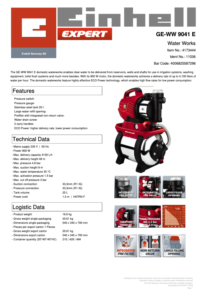 First page image of the manual for GE-WW 9041 E