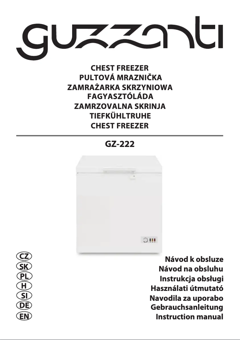 Page 1 of the manual User Manual Guzzanti GZ 222