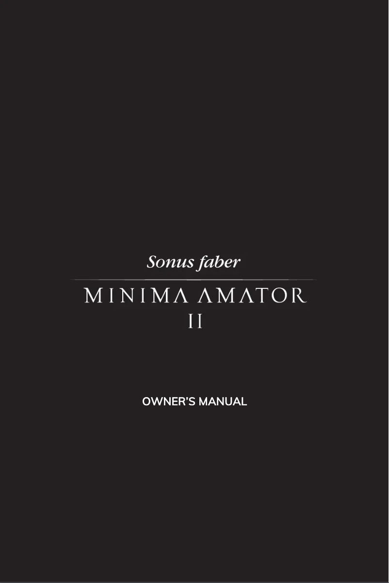 First page image of the manual for Minima Amator II