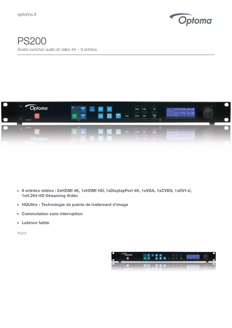 First page image of the manual for PS200
