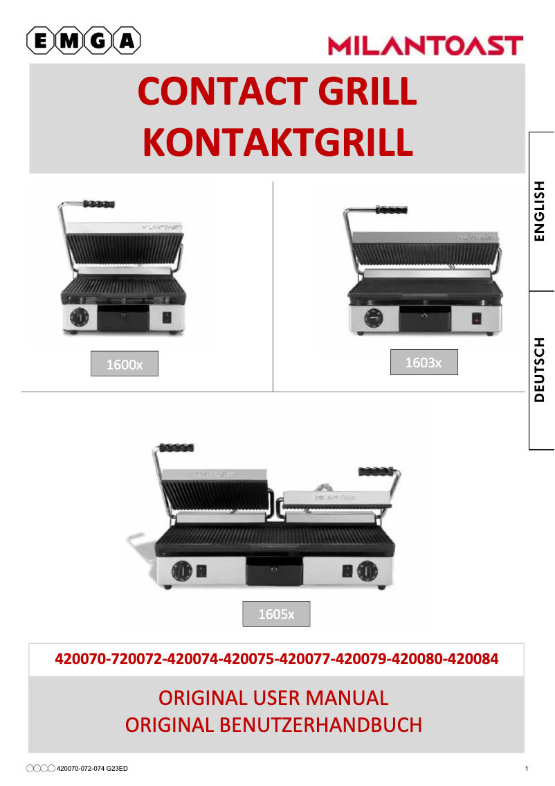 First page image of the manual for 420072