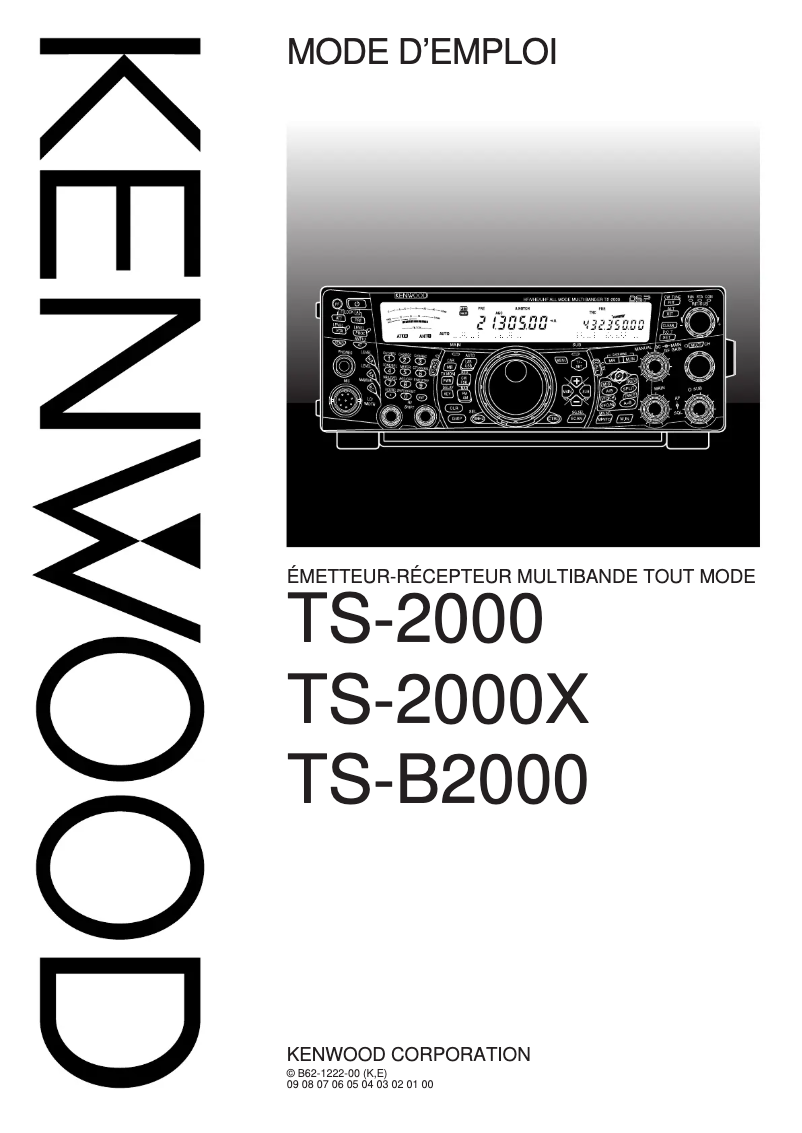 Page 1 of the manual User Manual Kenwood TS-B2000