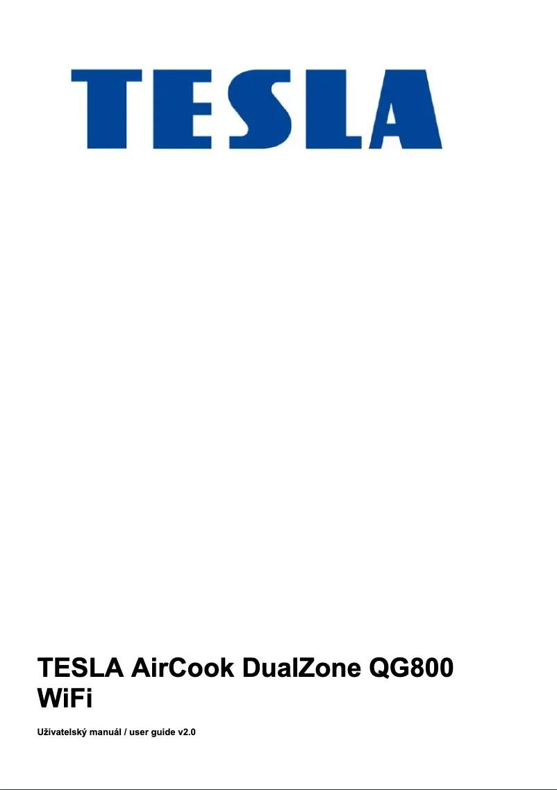 First page image of the manual for AirCook & Grill QG800 WiFi