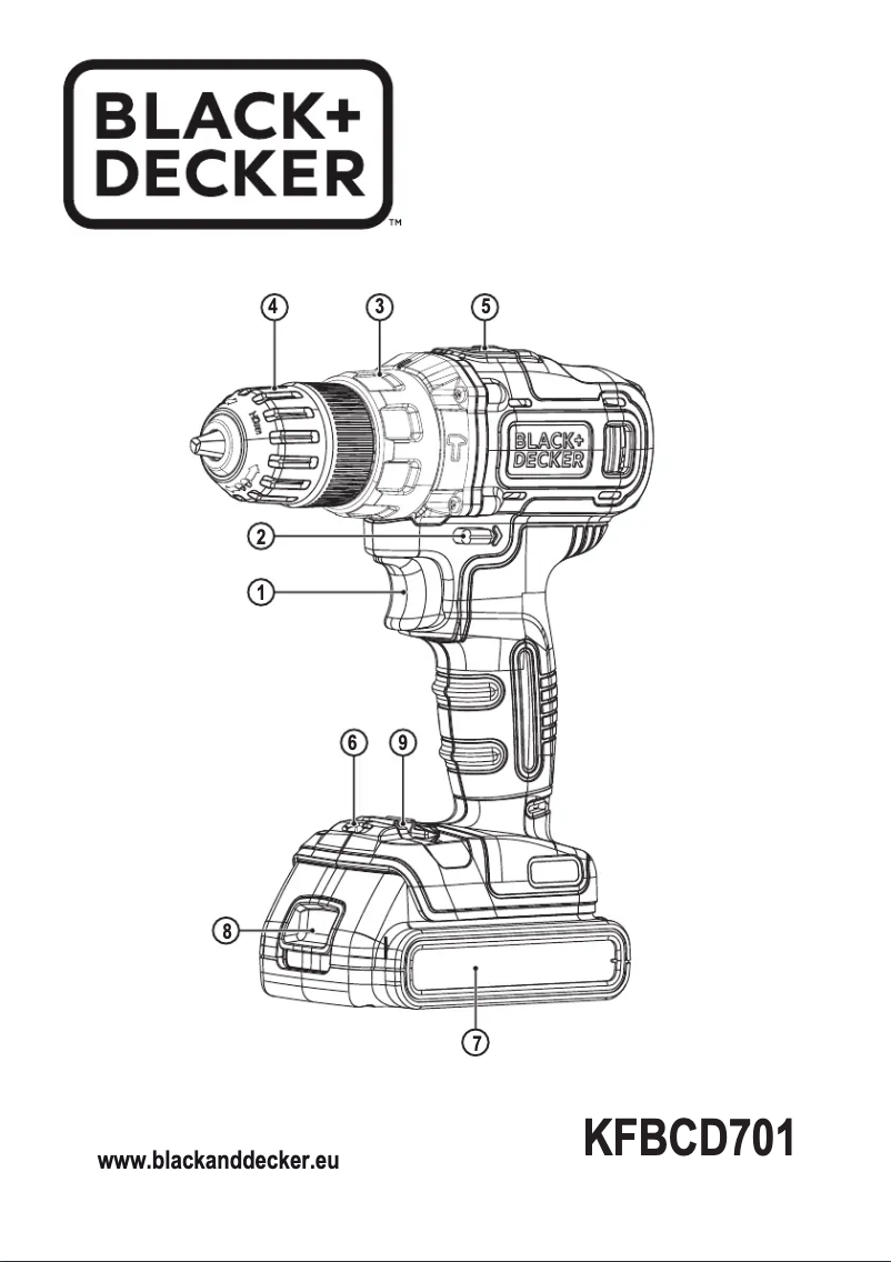 Page 1 of the manual User Manual Black & Decker KFBCD701