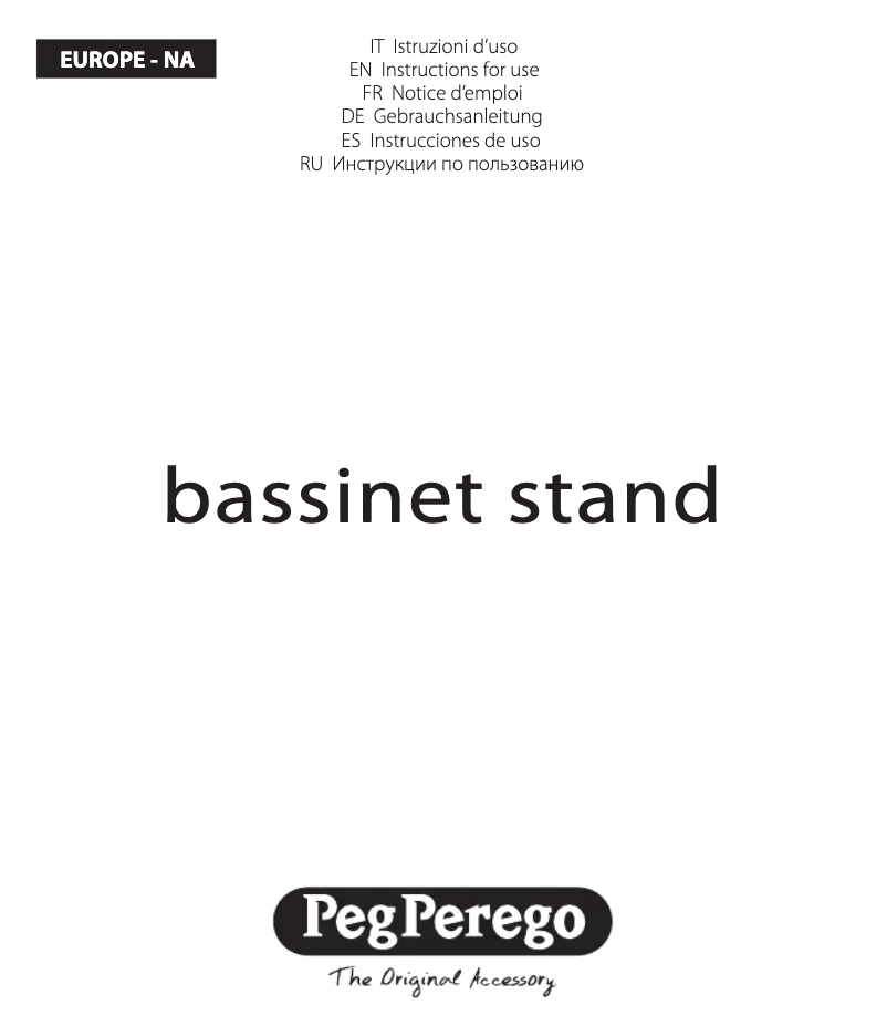 First page image of the manual for Bassinet Stand
