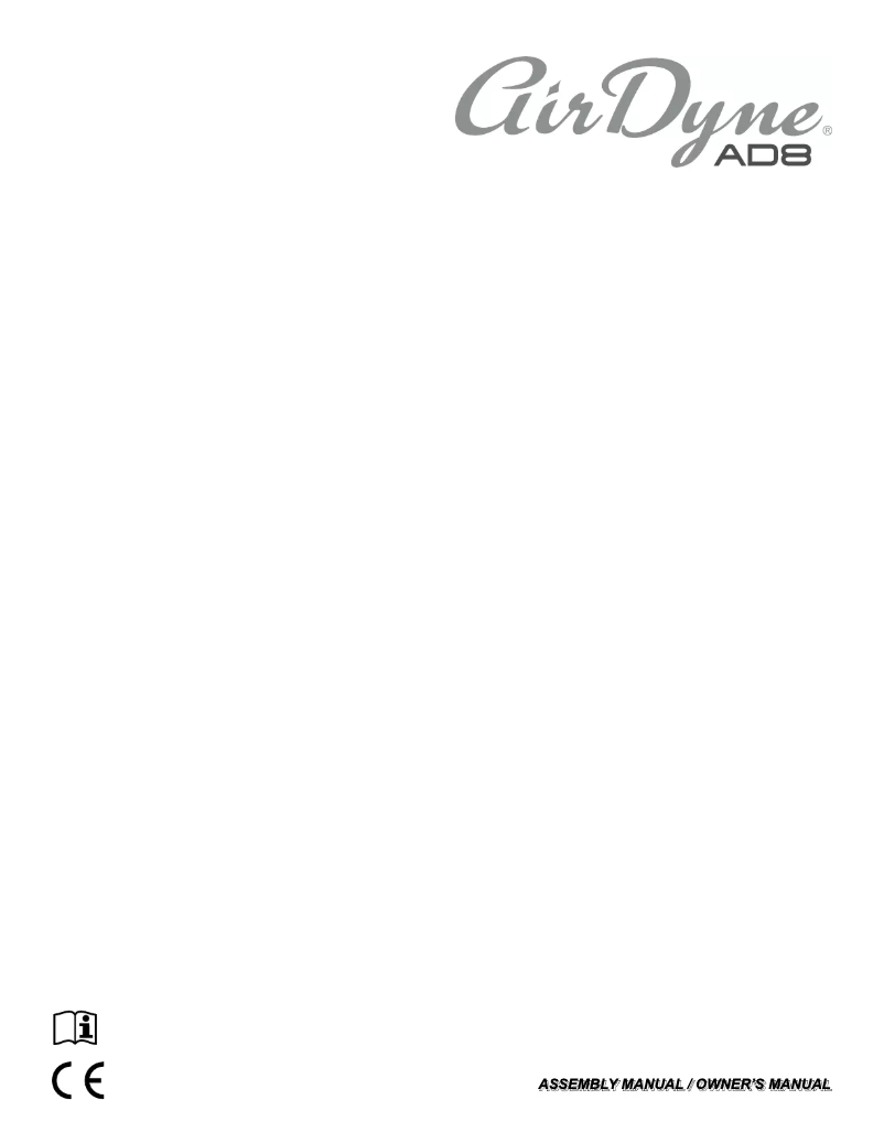 Page 1 of the manual User Manual Nautilus Airdyne AD8