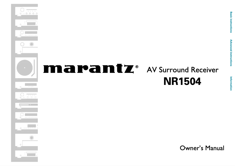 First page image of the manual for NR1504/N1SG