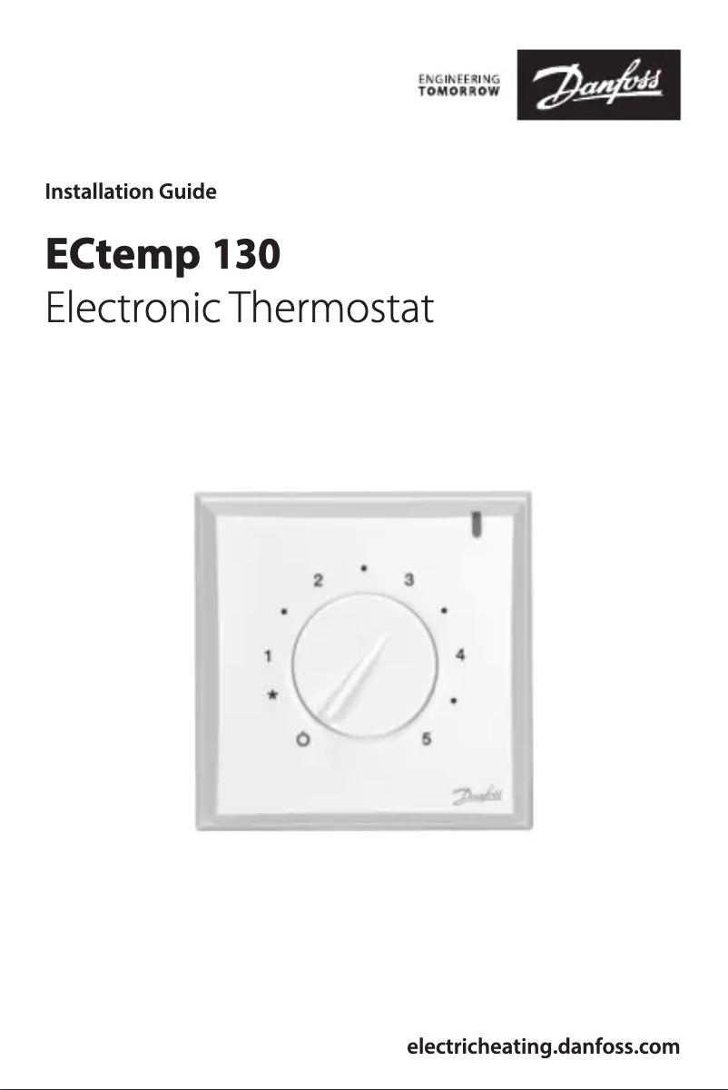Page 1 of the manual User Manual Danfoss ECtemp 130