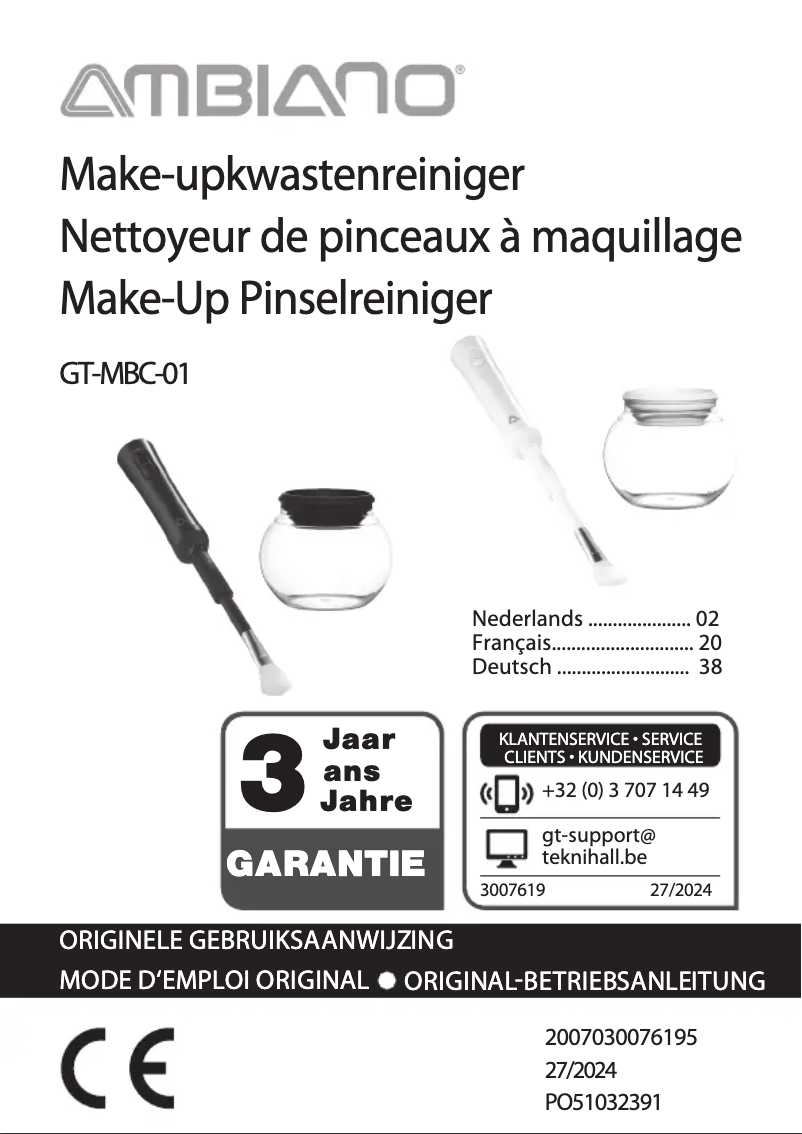 Page 1 of the manual User Manual Ambiano GT-LMB-01