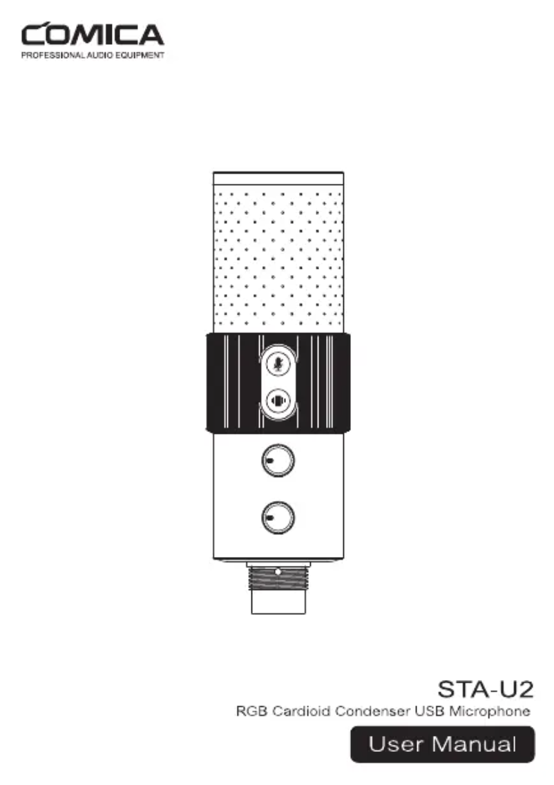 Page 1 of the manual User Manual Comica STA-U2A