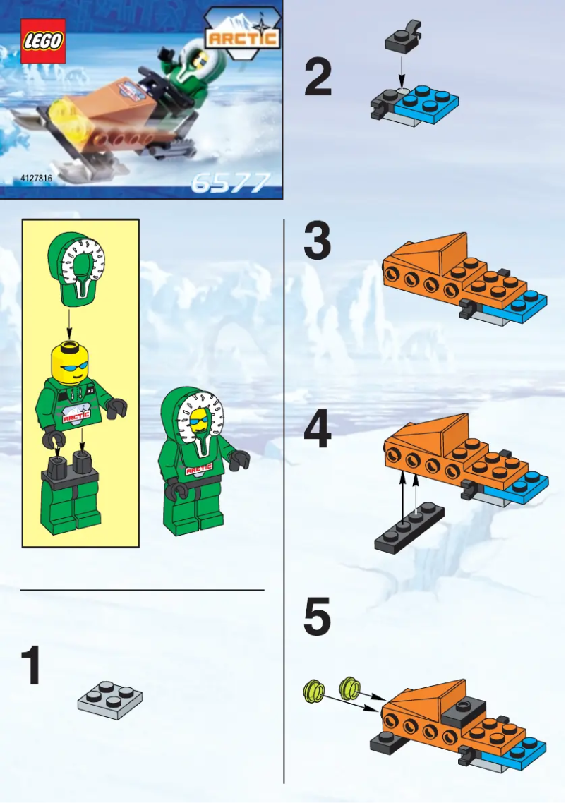 First page image of the manual for Race Snow Scooter