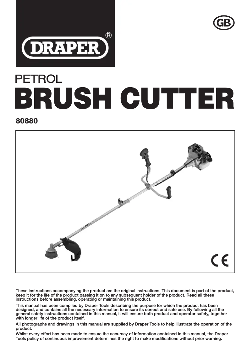 First page image of the manual for GTP34