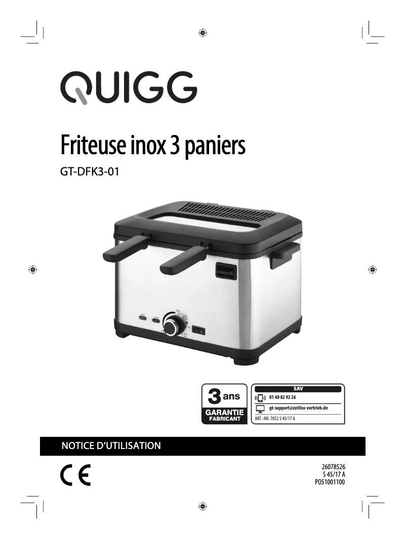 First page image of the manual for GT-DFK3-01