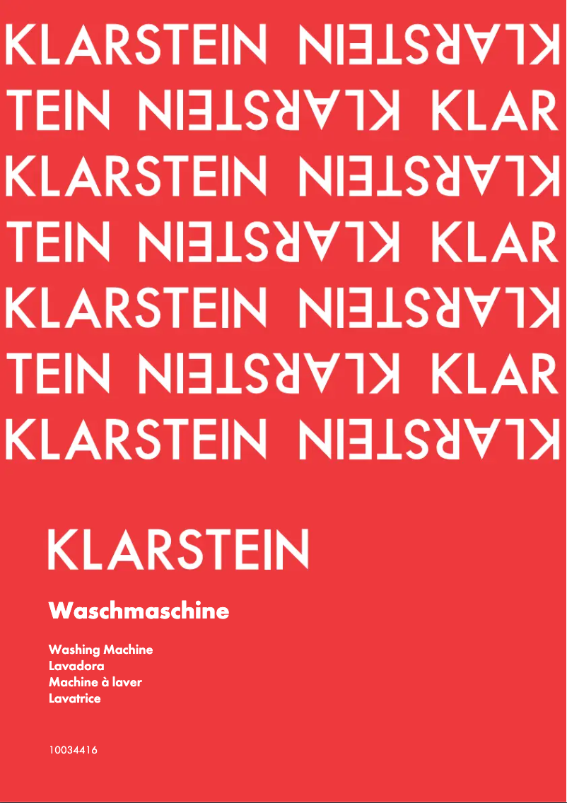 Page 1 of the manual User Manual Klarstein 10034416