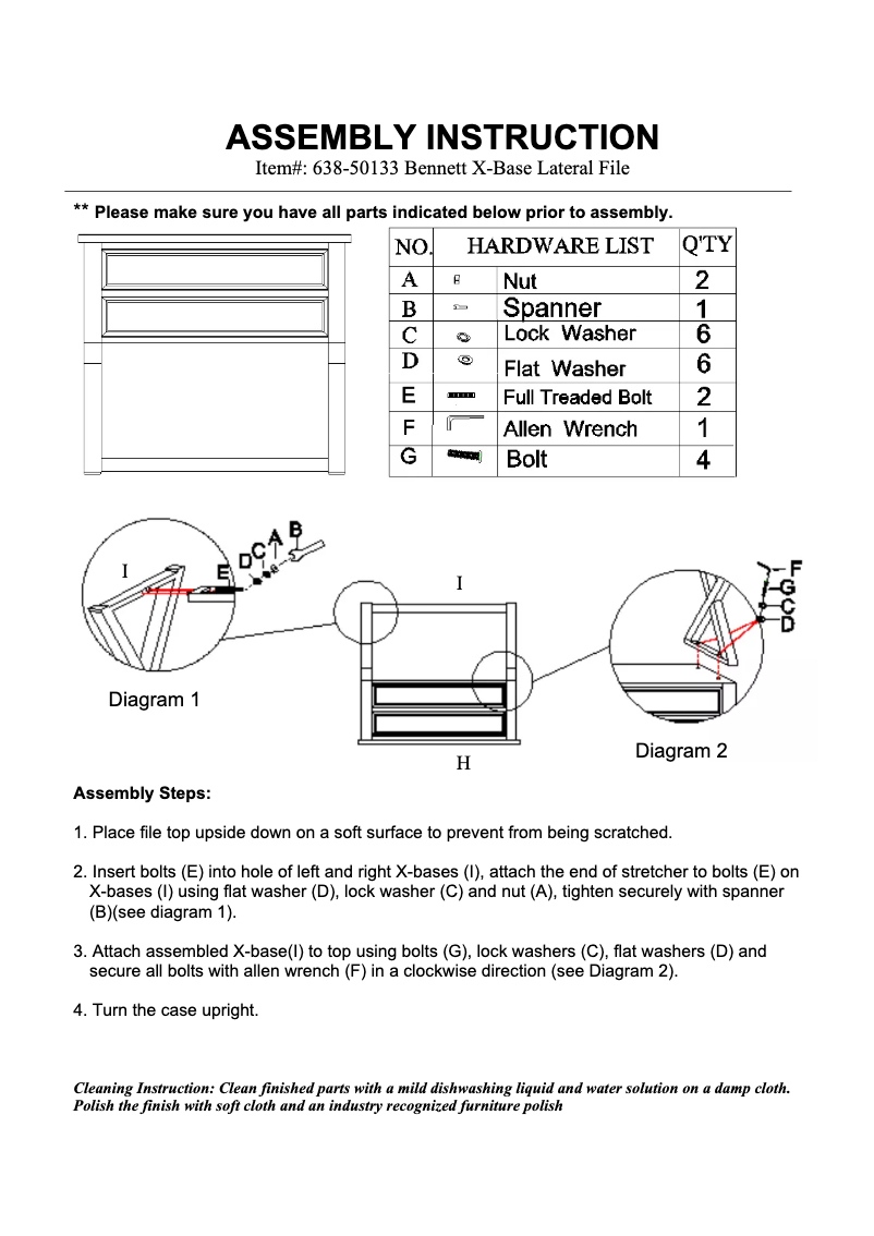 Page 1 of the manual User Manual Hooker 638-50133