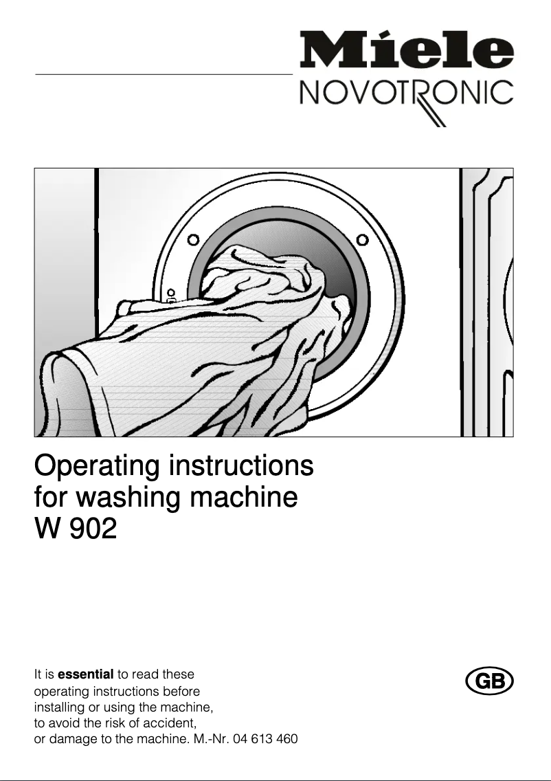 First page image of the manual for W 902